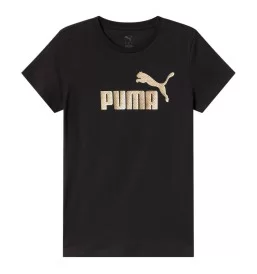 Puma T-shirt Essentials Textured Foil Big Logo Nero 692160-01