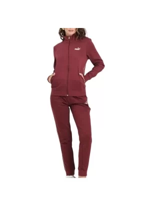 Puma Tuta Full Zip Essentials Textured Foil Logo Rosso 692202-96