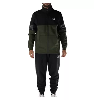 Puma Tuta Essentials Colorblock Suit Nero Verde 691994-70