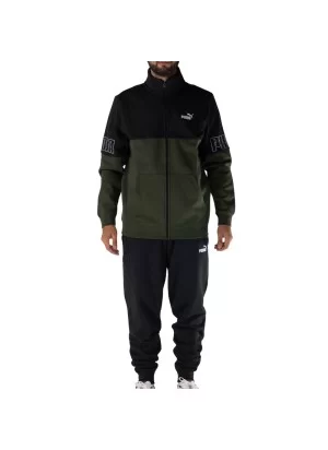 Puma Tuta Essentials Colorblock Suit Nero Verde 691994-70