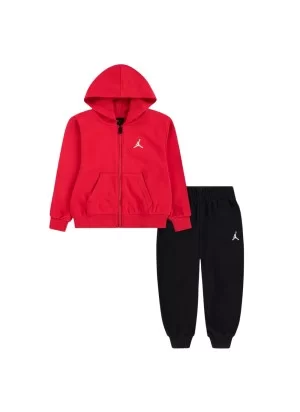 Jordan Tuta Full Zip Brooklyn Rosso E Nero 85F124-023