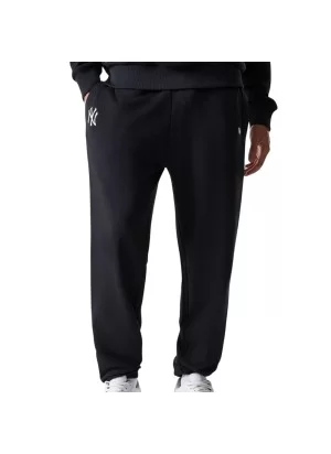 New Era Pantaloni Midi Mlb League Essential New York Yankees Grigio Nero 60675767