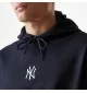 New Era Felpa Cappuccio Oversize Midi Mlb League Essential New York Yankees Nero | New Era | 