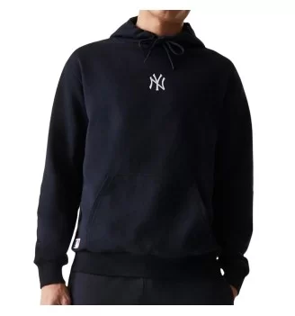 New Era Felpa Cappuccio Oversize Midi Mlb League Essential New York Yankees Nero 60675777
