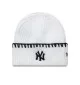 New Era Berretto Chunky Topstitch Mlb New York Yankees Women Bianco 60691289