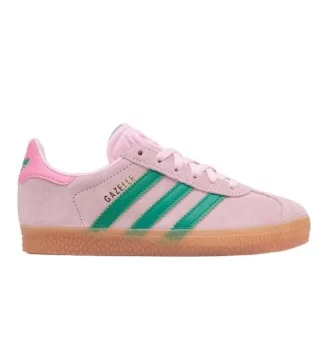 Adidas Scarpe Gazelle C Kids Rosa E Verde JP7133