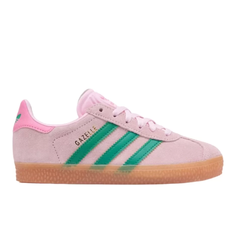 Adidas Scarpe Gazelle C Kids Rosa E Verde JP7133