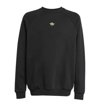 Adidas Felpa Loose Crew Kids Nero JV7795