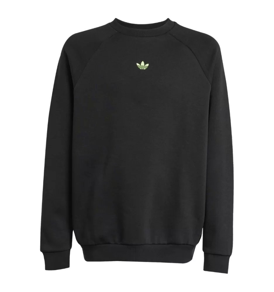 Adidas Felpa Loose Crew Kids Nero JV7795