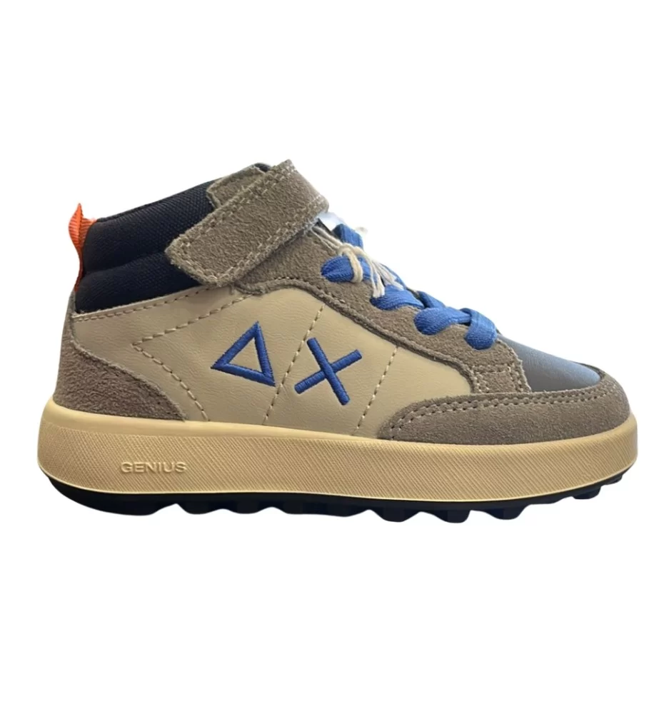 Sun68 Scarpe Boy’s Genius Mid Baby Grigio Bianco Blu Z45335B 34