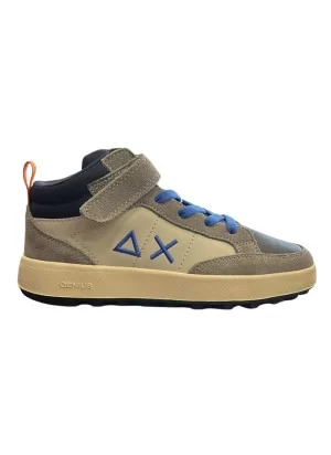 Sun68 Scarpe Boy’s Genius Mid Kid Grigio Bianco Blu Z45335K 34