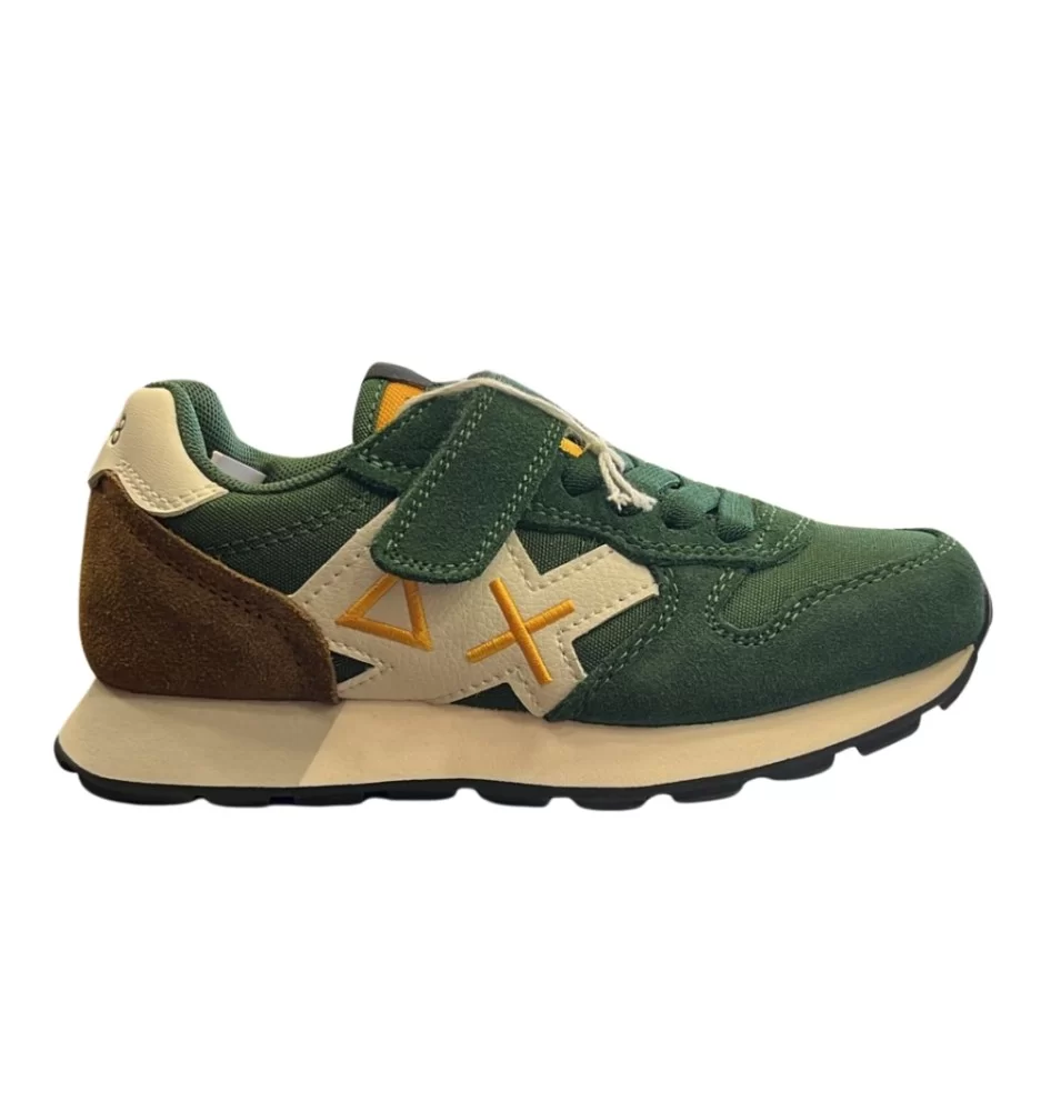 Sun68 Scarpe Boy’s Jaki 2.0 Solid Kid Bianco Verde | Sun68 | 