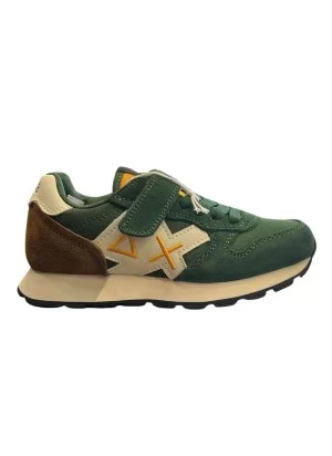 Sun68 Scarpe Boy’s Jaki 2.0 Solid Kid Bianco Verde | Sun68 | 