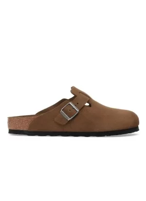 Birkenstock Ciabatte Boston Soft Footbed Stretta Dark Tea Marrone 1030861