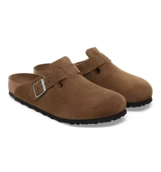 Birkenstock Ciabatte Boston Soft Footbed Stretta Dark Tea Marrone | Birkenstock | 