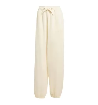 Adidas Pantaloni Oversized Essentials Linear Bianco Crema W JX3142