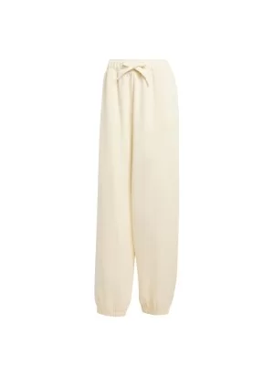 Adidas Pantaloni Oversized Essentials Linear Bianco Crema W JX3142