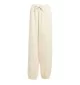 Adidas Pantaloni Oversized Essentials Linear Bianco Crema W JX3142