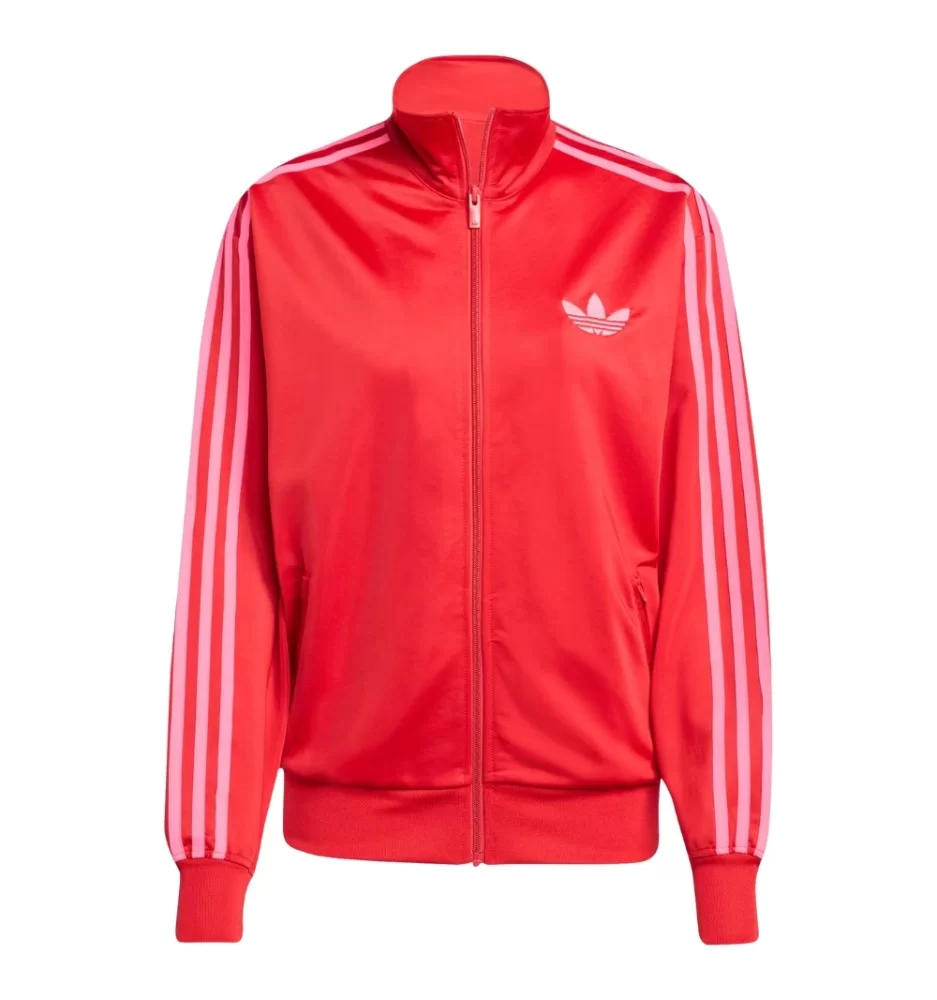 Adidas Felpa Track Top Adicolor Firebird Loose W Rosso Rosa JW3665
