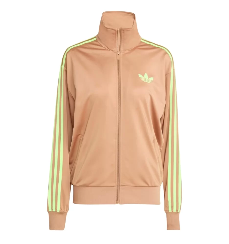 Adidas Felpa Track Top Adicolor Firebird Loose W Beige Verde JW1249