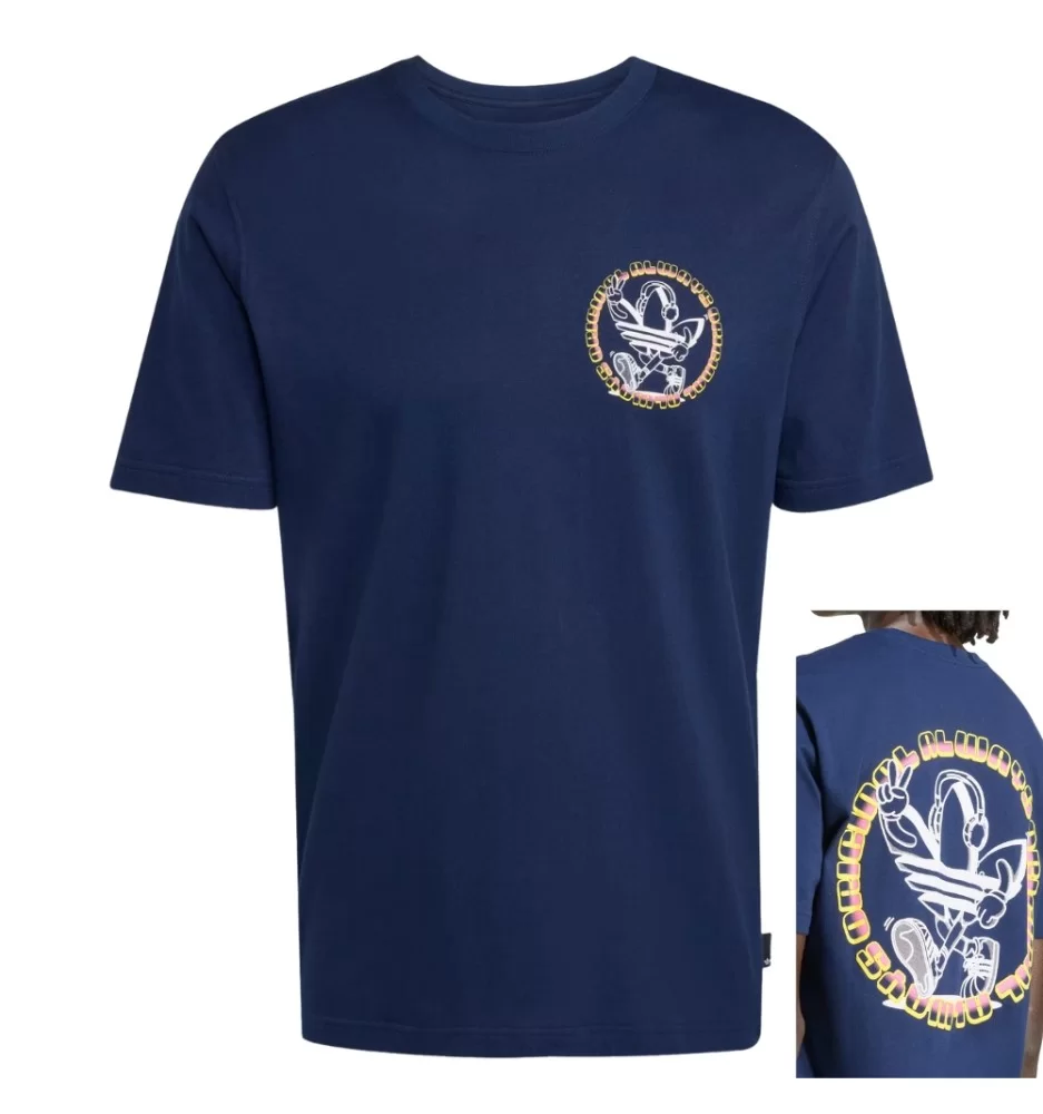 Adidas T-shirt Graphic Indigo Blu Scuro JW3016