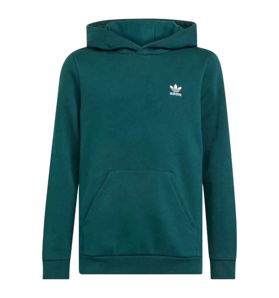 Adidas Felpa Con Cappuccio Originals Jr Verde Scuro JX2742
