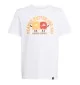 Adidas T-shirt Food Graphic Kids Jr Bianco JV5248