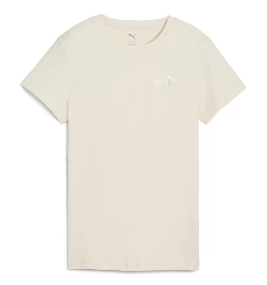 Puma T-shirt Ess Small No. 1 Small Logo W Beige Chiaro 682373-87