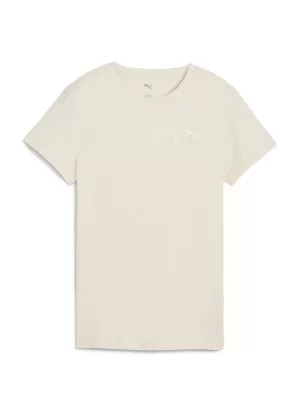Puma T-shirt Ess Small No. 1 Small Logo W Beige Chiaro 682373-87