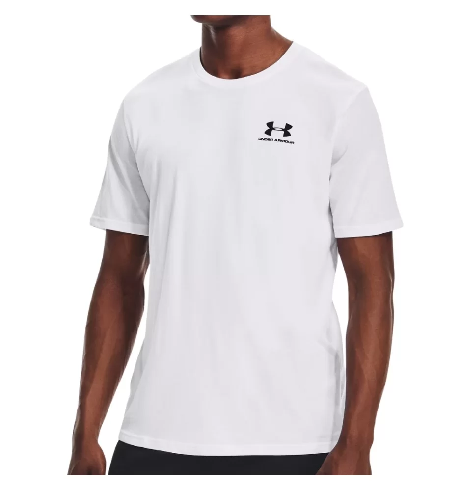 Under Armour T-shirt Left Chest Logo M Bianco 1326799 100