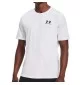 Under Armour T-shirt Left Chest Logo M Bianco 1326799 100