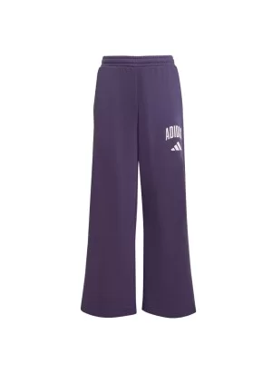 Adidas Pantaloni Seasonals Essentials Collegiate Typography Kids Viola JV7373