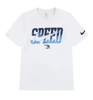 3brand Nike T-shirt Speed Of Light Kids Bianco 9Q1194-001