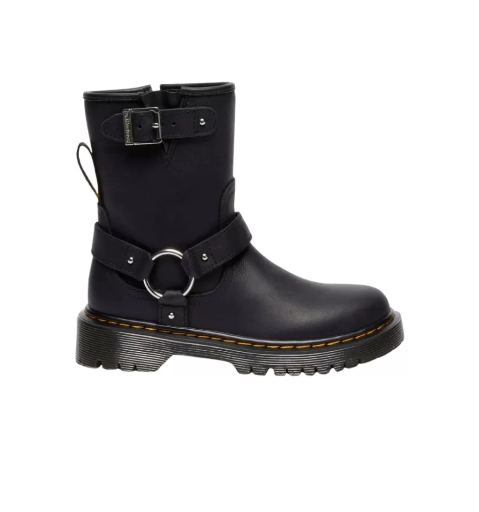 Dr. Martens Stivali Genaya Wyoming Youth Kids Nero 41490001