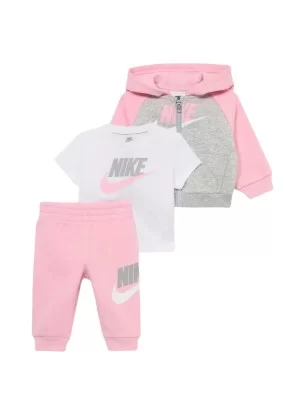 Nike Tuta Color Blocked Kids Grigio Rosa Bianco 36N341-A0W