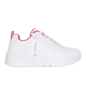 Skechers Scarpe UNO Lite - Easy Zip W Bianco Rosa 310387L WHPK