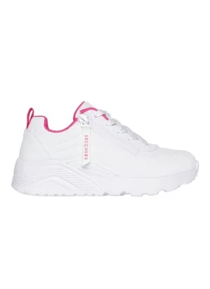 Skechers Scarpe UNO Lite - Easy Zip W Bianco Rosa 310387L WHPK
