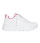 Skechers Scarpe UNO Lite - Easy Zip W Bianco Rosa 310387L WHPK