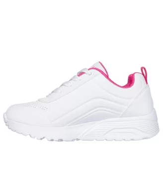 Skechers Scarpe UNO Lite - Easy Zip W Bianco Rosa | Skechers | 