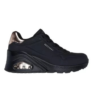 Skechers Scarpe UNO Wedge - Hi Steps W Nero 177520 BBK