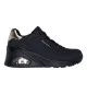 Skechers Scarpe UNO Wedge - Hi Steps W Nero 177520 BBK