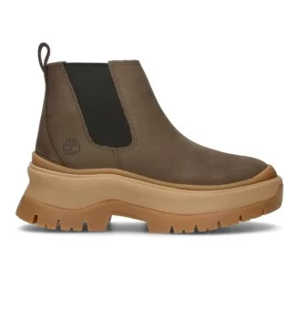 Timberland Stivali Roxie Lane Mid Chelsea W Dark Burn Marrone Scuro TB0A28XMW071