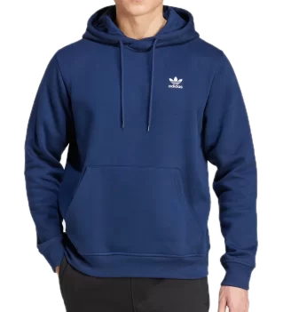 Adidas Felpa Cappuccio Trefoil Essentials M Indigo Blu | Adidas | 