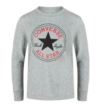 Converse Maglia Chuck Patch Kids Jr Grigio