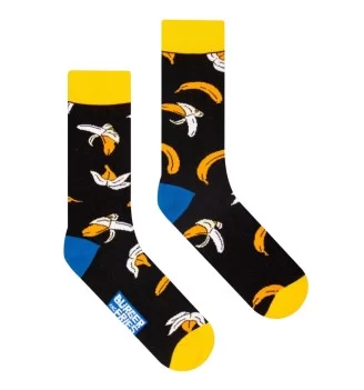 Socks Burger And Fries Calzini Bananarama M Nero BF1008 1123
