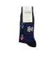 Burger And Fries Calzini Sport Blu Navy Nero | Socks Burger and Fries | 