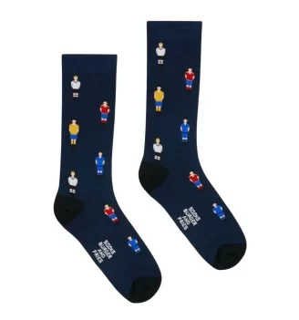 Burger And Fries Calzini Sport Blu Navy Nero BF1401 0730