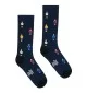 Burger And Fries Calzini Sport Blu Navy Nero BF1401 0730