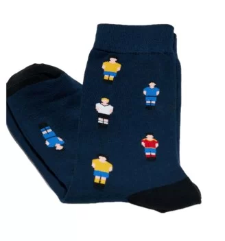 Burger And Fries Calzini Sport Blu Navy Nero | Socks Burger and Fries | 