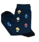 Burger And Fries Calzini Sport Blu Navy Nero | Socks Burger and Fries | 